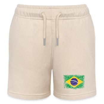 Brasilien - Vintage - Kinder Organic Joggingshorts Mini Bolter von Stanley/Stella - Natur - Vorne