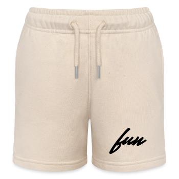 T-shirt minimaliste amusant - Short de jogging enfant bio Stanley/Stella - écru doux - Devant
