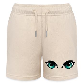 Yeux - Short de jogging enfant bio Stanley/Stella - écru doux - Devant