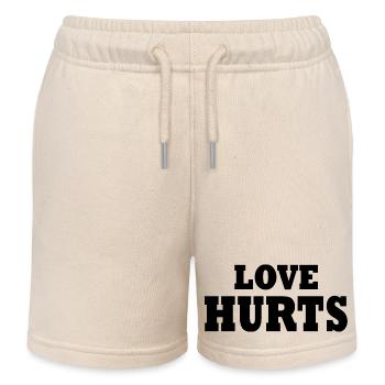 Love hurts - Kids Organic Sweat Shorts by Stanley/Stella - soft Ecru - Front