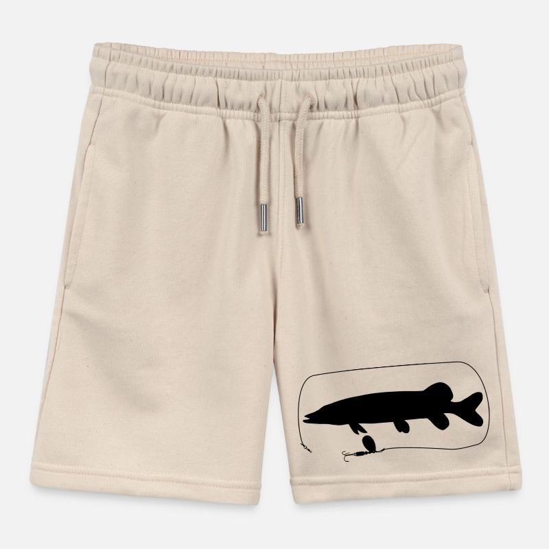Pike with spinner Kids Organic Sweat Shorts by Stanley/Stella