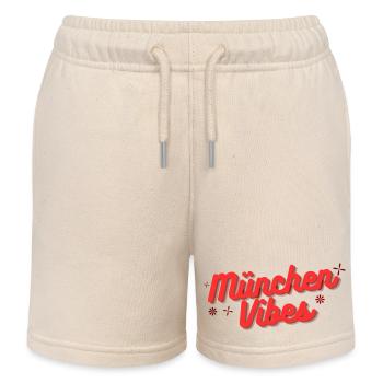 Munich Vibes - Short de jogging enfant bio Stanley/Stella - écru doux - Devant