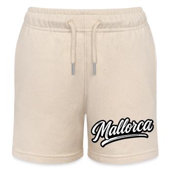 Mallorca lettering - Kids Organic Sweat Shorts by Stanley/Stella - soft Ecru - Front