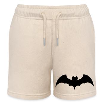 bat - Kids Organic Sweat Shorts by Stanley/Stella - soft Ecru - Front