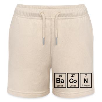bacon - Kids Organic Sweat Shorts by Stanley/Stella - soft Ecru - Front