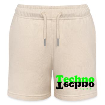 Techno kontiki - Kids Organic Sweat Shorts by Stanley/Stella - soft Ecru - Front