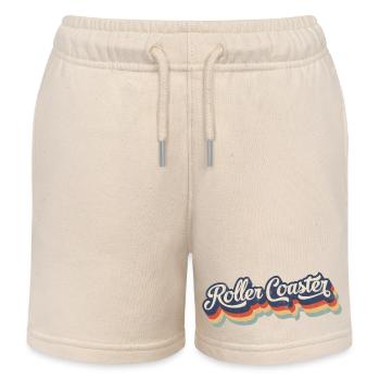 Roller Coaster - Kids Organic Sweat Shorts by Stanley/Stella - soft Ecru - Front