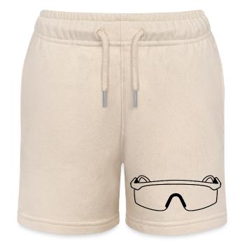 80er Jahre Sonnenbrille - Kinder Organic Joggingshorts Mini Bolter von Stanley/Stella - Natur - Vorne