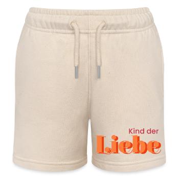 Child of love - Kids Organic Sweat Shorts by Stanley/Stella - soft Ecru - Front