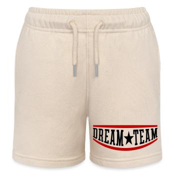 Dream Team Mannschaft - Kinder Organic Joggingshorts Mini Bolter von Stanley/Stella - Natur - Vorne