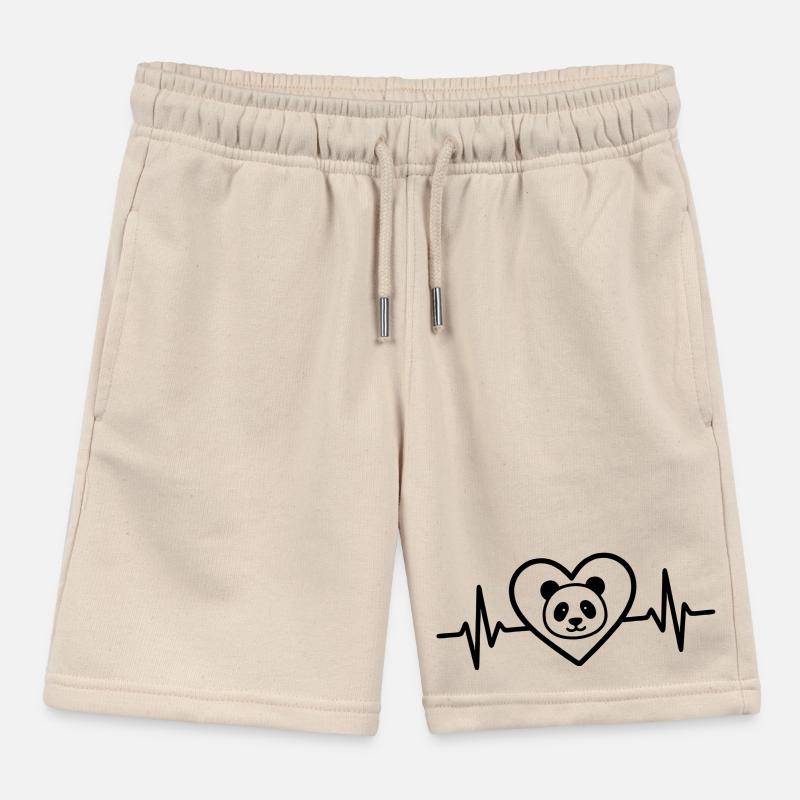 Panda Herz Kinder Organic Joggingshorts Mini Bolter von Stanley/Stella