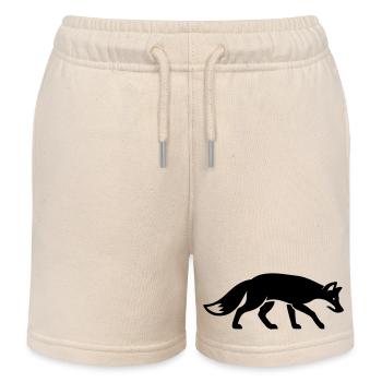 Fuchs Tier - Kinder Organic Joggingshorts Mini Bolter von Stanley/Stella - Natur - Vorne