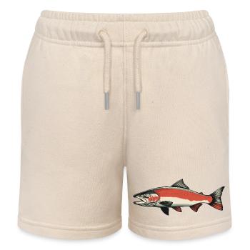 Lachse Lachs - Kinder Organic Joggingshorts Mini Bolter von Stanley/Stella - Natur - Vorne