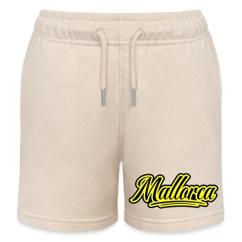 Mallorca Schrift - Kinder Organic Joggingshorts Mini Bolter von Stanley/Stella - Natur - Vorne