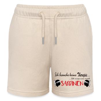 Sardinien, ich brauch keine Therapie - Kinder Organic Joggingshorts Mini Bolter von Stanley/Stella - Natur - Vorne