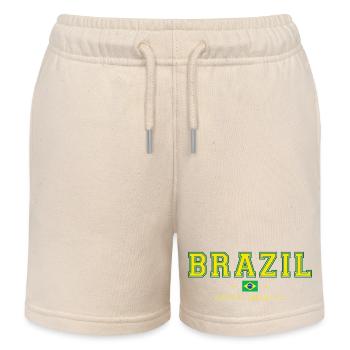 Brazil - Kids Organic Sweat Shorts by Stanley/Stella - soft Ecru - Front