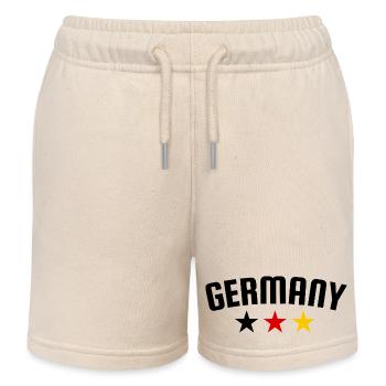 Allemagne 3 Étoiles Design EN - Short de jogging enfant bio Stanley/Stella - écru doux - Devant