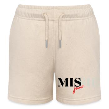 Delicate design requires image - Kids Organic Sweat Shorts by Stanley/Stella - soft Ecru - Front