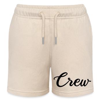crew_schrift - Kinder Organic Joggingshorts Mini Bolter von Stanley/Stella - Natur - Vorne