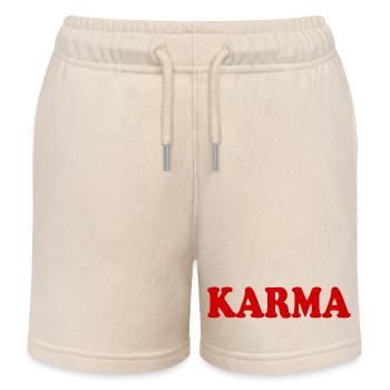 Karma - Short de jogging enfant bio Stanley/Stella - écru doux - Devant