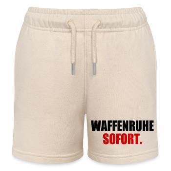 waffenruhe sofort - Kinder Organic Joggingshorts Mini Bolter von Stanley/Stella - Natur - Vorne