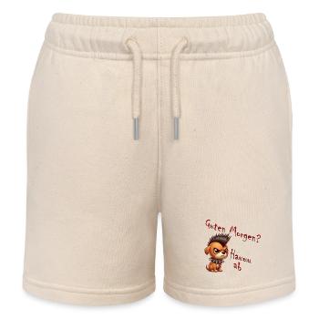 dog punk guten morgen hauuu ab - Kinder Organic Joggingshorts Mini Bolter von Stanley/Stella - Natur - Vorne