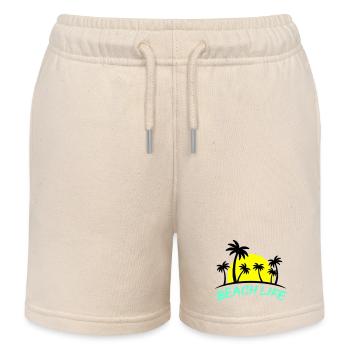 La vie à la plage - Short de jogging enfant bio Stanley/Stella - écru doux - Devant
