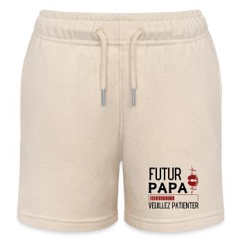WERDENDER VATER - Kinder Organic Joggingshorts Mini Bolter von Stanley/Stella - Natur - Vorne