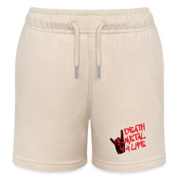 Heavy Death Metal 4 Life Hard Rock Cool Geste de la main - Short de jogging enfant bio Stanley/Stella - écru doux - Devant
