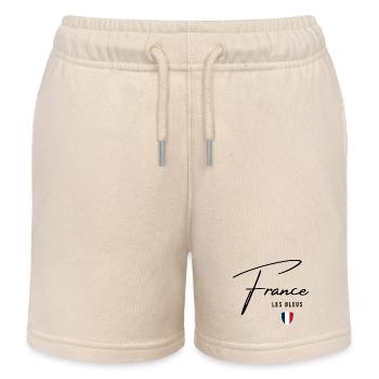 Flagge Frankreichs, französischer Stolz - Kinder Organic Joggingshorts Mini Bolter von Stanley/Stella - Natur - Vorne