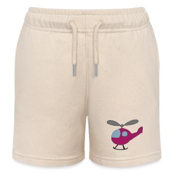 hubschrauber pink - Kinder Organic Joggingshorts Mini Bolter von Stanley/Stella - Natur - Vorne