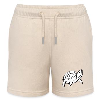 Eine süße Schildkröte - Kinder Organic Joggingshorts Mini Bolter von Stanley/Stella - Natur - Vorne