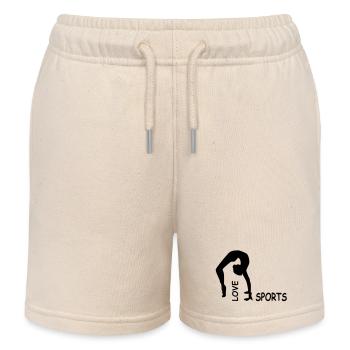 fitness - Kinder Organic Joggingshorts Mini Bolter von Stanley/Stella - Natur - Vorne