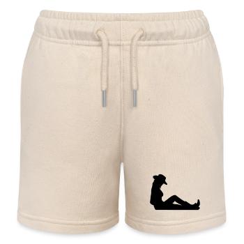 usa fille - Short de jogging enfant bio Stanley/Stella - écru doux - Devant