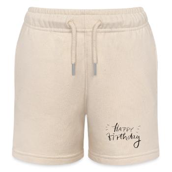 Happy Birthday - Kinder Organic Joggingshorts Mini Bolter von Stanley/Stella - Natur - Vorne