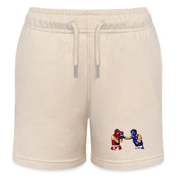 boxing - Kids Organic Sweat Shorts by Stanley/Stella - soft Ecru - Front