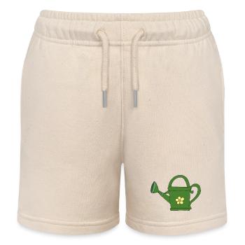 Watering - Kids Organic Sweat Shorts by Stanley/Stella - soft Ecru - Front