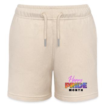 Happy Pride Month - Short de jogging enfant bio Stanley/Stella - écru doux - Devant
