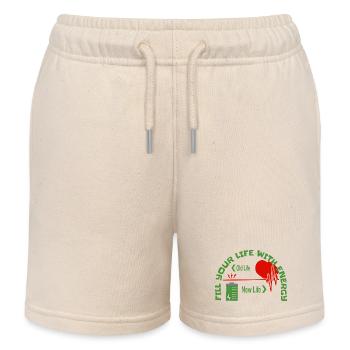 Füll dein Leben mit Energie - Kinder Organic Joggingshorts Mini Bolter von Stanley/Stella - Natur - Vorne