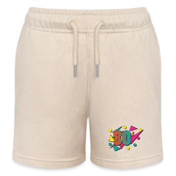 The 80's - Kids Organic Sweat Shorts by Stanley/Stella - soft Ecru - Front