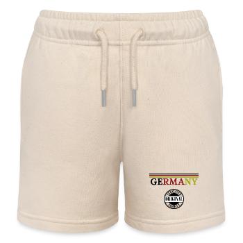 German Pride, flag of Germany - Kids Organic Sweat Shorts by Stanley/Stella - soft Ecru - Front