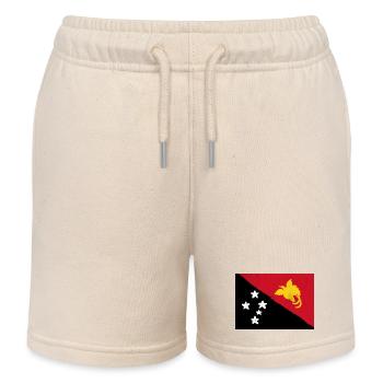Drapeau de la Papouasie-Nouvelle-Guinée - Short de jogging enfant bio Stanley/Stella - écru doux - Devant