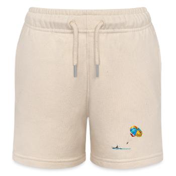 Parachute ascensionnel - Short de jogging enfant bio Stanley/Stella - écru doux - Devant