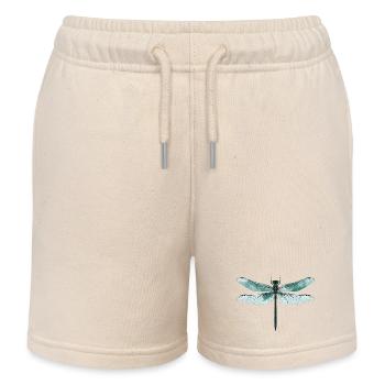 Dragonfly. Dragonfly - dragonfly - dragonfly - Kids Organic Sweat Shorts by Stanley/Stella - soft Ecru - Front