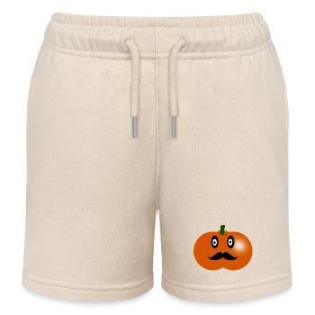HALLOWEEN. CITROUILLE. CITROUILLE HALLOWEEN. - Short de jogging enfant bio Stanley/Stella - écru doux - Devant