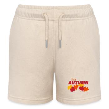 Automne - Short de jogging enfant bio Stanley/Stella - écru doux - Devant