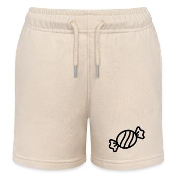 Bonbon - Short de jogging enfant bio Stanley/Stella - écru doux - Devant