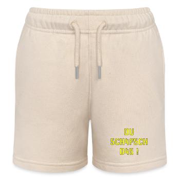 Motivation Shirt du schafsch das schweizerdeutsch  - Kinder Organic Joggingshorts Mini Bolter von Stanley/Stella - Natur - Vorne