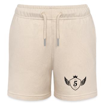5 Wappen - Kinder Organic Joggingshorts Mini Bolter von Stanley/Stella - Natur - Vorne
