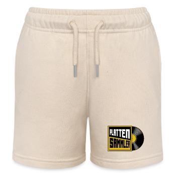 Platten Sammler Vinyl Liebhaber - Kinder Organic Joggingshorts Mini Bolter von Stanley/Stella - Natur - Vorne